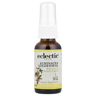 Eclectic Herb, Spray per la gola per bambini, Echinacea Goldenseal, 30 ml
