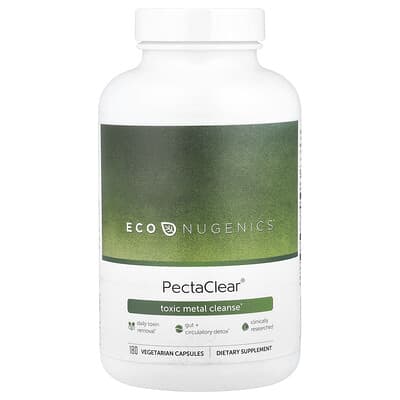 Econugenics, PectaClear®, Harmful Metal Removal, 180 Vegetarian Capsules