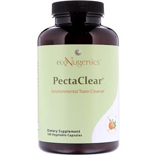Econugenics, PectaClear, Environmental Toxin Cleanse, 180 Vegetable Capsules