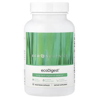 Econugenics, ecoDigest, для длительного восстановления баланса пищеварительной системы, 60 вегетарианских капсул