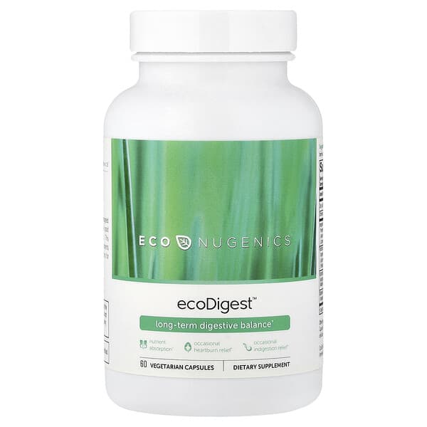 Econugenics, ecoDigest™, 장기 소화 균형, 베지 캡슐 60정