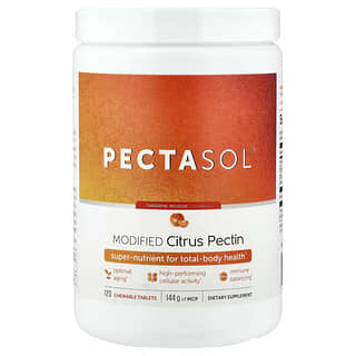 Econugenics, PectaSol® Modifiye Narenciye Pektini, Mandalina İnfüzyonu, 120 Çiğnenebilir Tablet