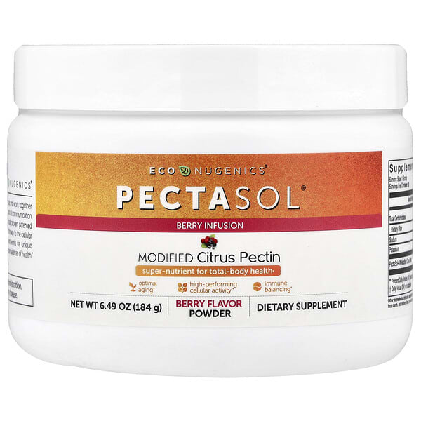 EcoNugenics PectaSol® Modified Citrus Pectin, Berry Infusion, 6.49 oz (184 g)