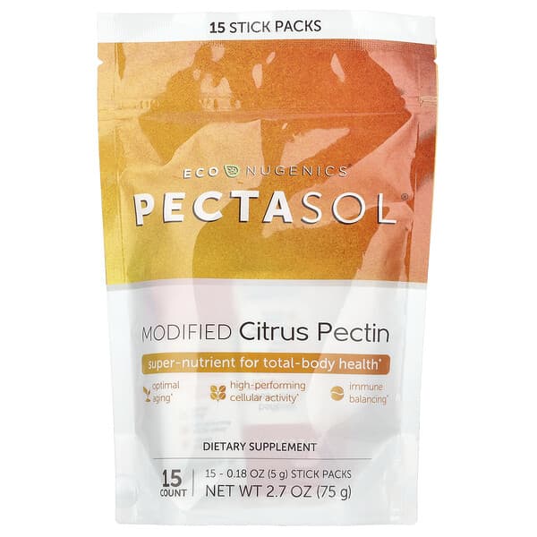 Pectasol®, Modified Citrus Pectin, 15 Stick Packs, 0.18 oz (5 g) Each