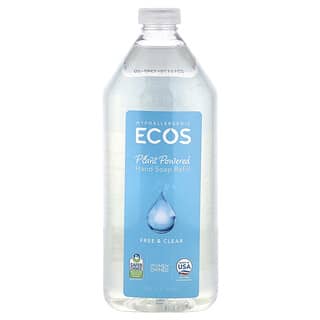 Ecos, Plant Powered Hand Soap Refill, Free & Clear, 32 fl oz (946 ml)
