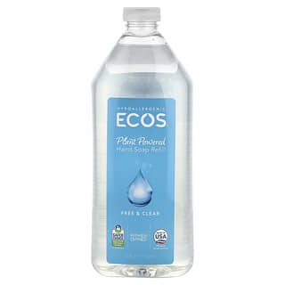 Ecos, Plant Powered Hand Soap Refill, Free & Clear, 32 fl oz (946 ml)