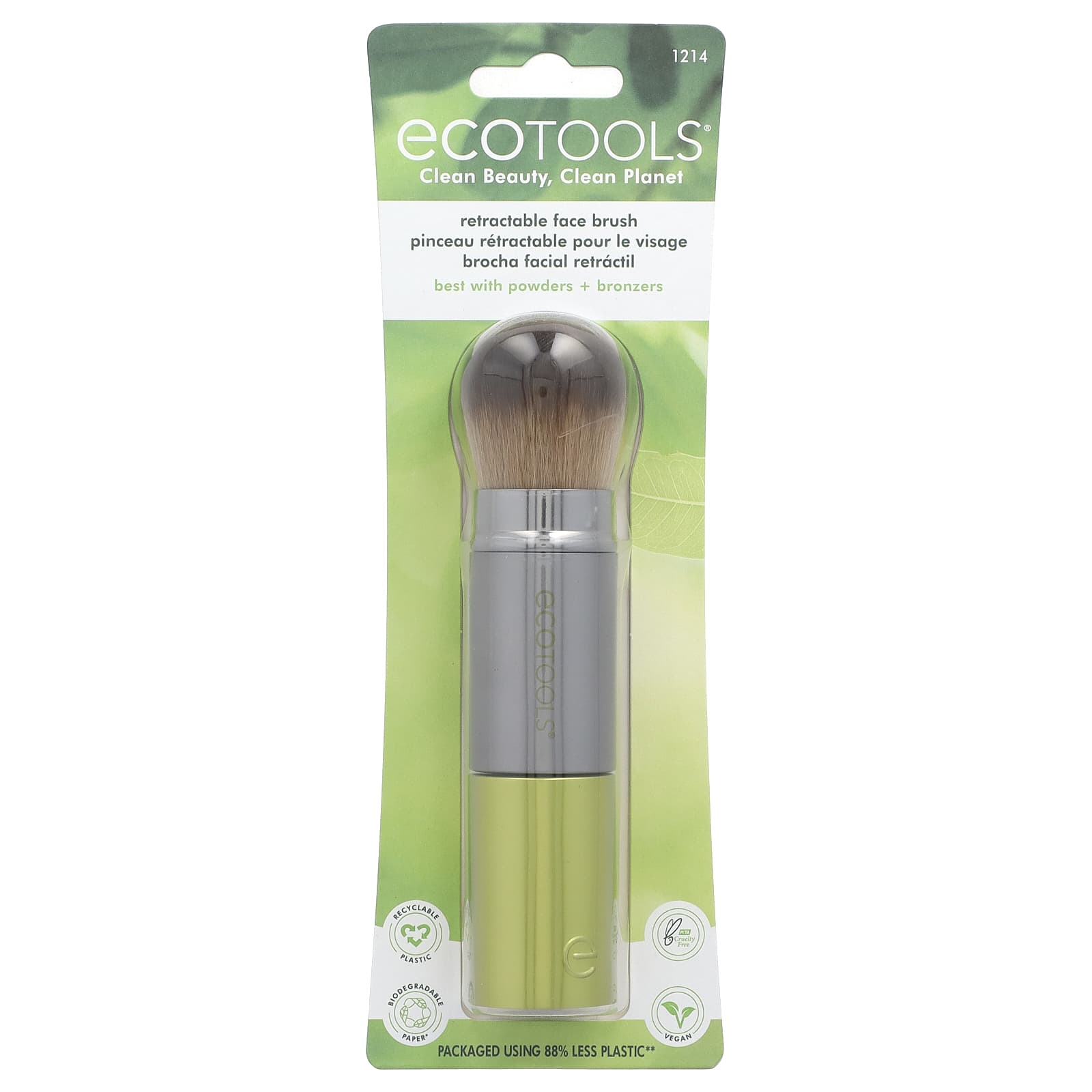EcoTools, Retractable Face Brush, 1 Brush