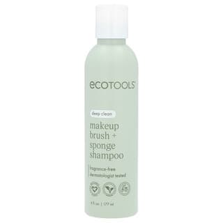 EcoTools, Makeup Brush + Sponge Shampoo, Fragrance Free, 6 fl oz (177 ml)