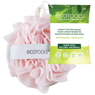 EcoTools, EcoPouf, serviette de nettoyage double, 1 serviette
