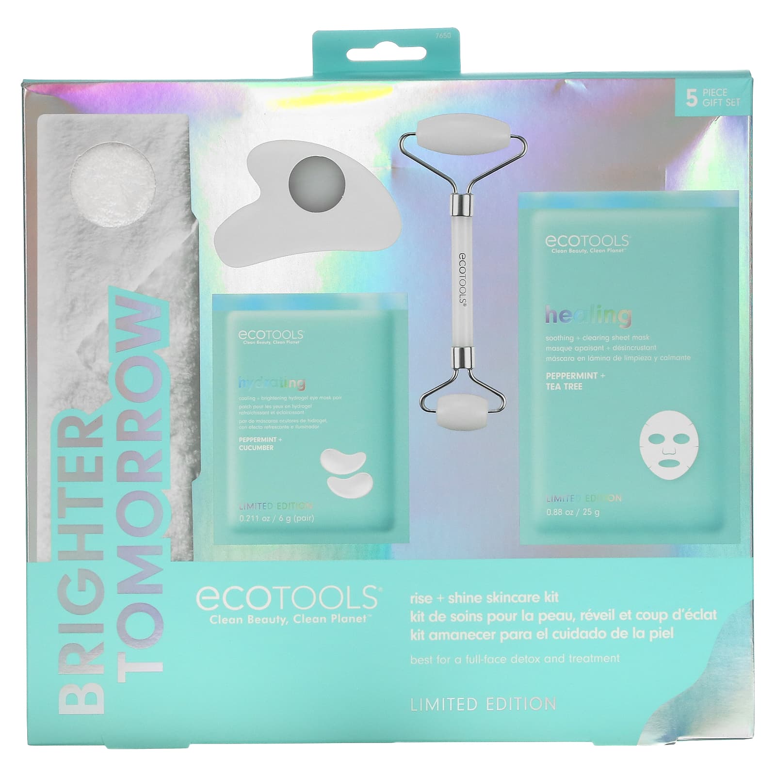 EcoTools, Brighter Tomorrow, Rise and Shine Skincare Kit, 5 Piece Gift Set