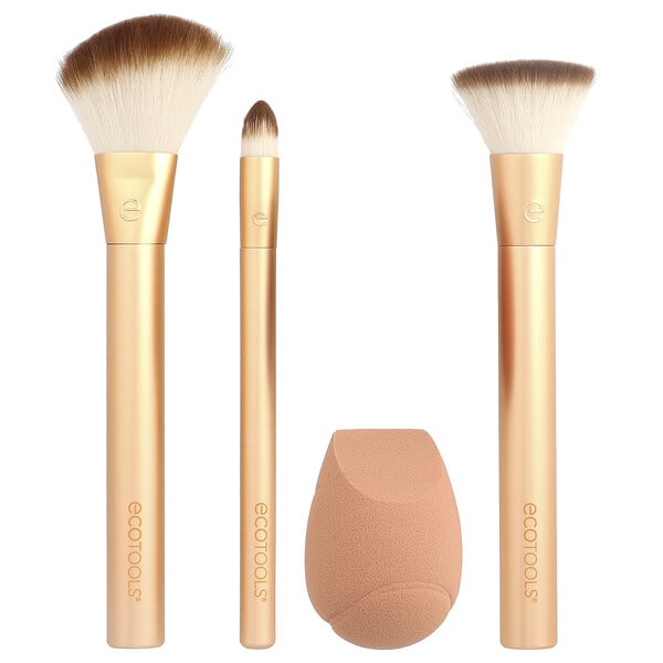 EcoTools, Precious Metals, Face Blend + Sculpt Set, 4-delige set
