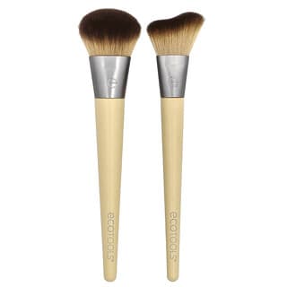 EcoTools, Blush + Highlight Brush Duo, 2 Brushes