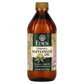 Eden Foods, Huile de carthame bio, non raffinée, 16 fl oz (473 ml)