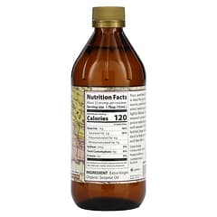 Eden Foods, 유기농 참기름, 미정제, 16액량 온스 (473 ml)