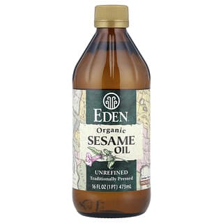 Eden Foods, Organic Sesame Oil, Unrefined, 16 fl oz (473 ml)