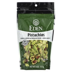 Eden Foods, Organic, Pistachios, Shelled & Roasted, Sea Salt Misted, 4 oz (113 g)
