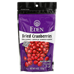Eden Foods‏, חמוציות מיובשות אורגניות, 113 גרם