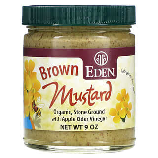 Eden Foods, Moutarde brune bio, 255 g