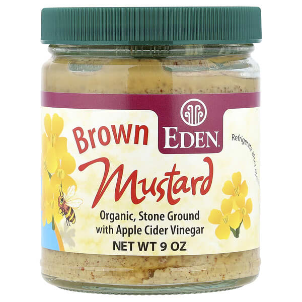 Eden Foods, 有機棕芥末蘋果醋，9 盎司