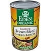 Organic, Lundberg, Brown Rice & Green Lentils, 15 oz (425 g)