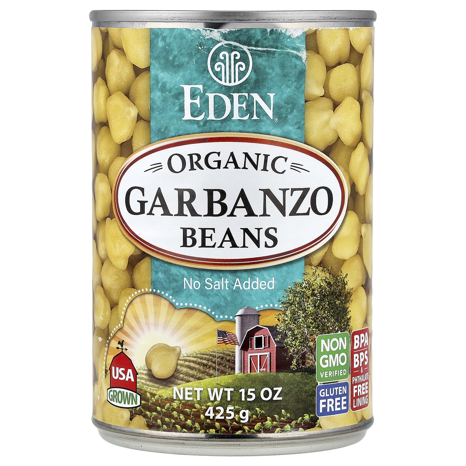 Eden Foods, органический нут, 425 г (15 унций)