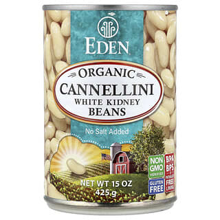 Eden Foods, Frijoles blancos Cannellini orgánicos, 425 g (15 oz)