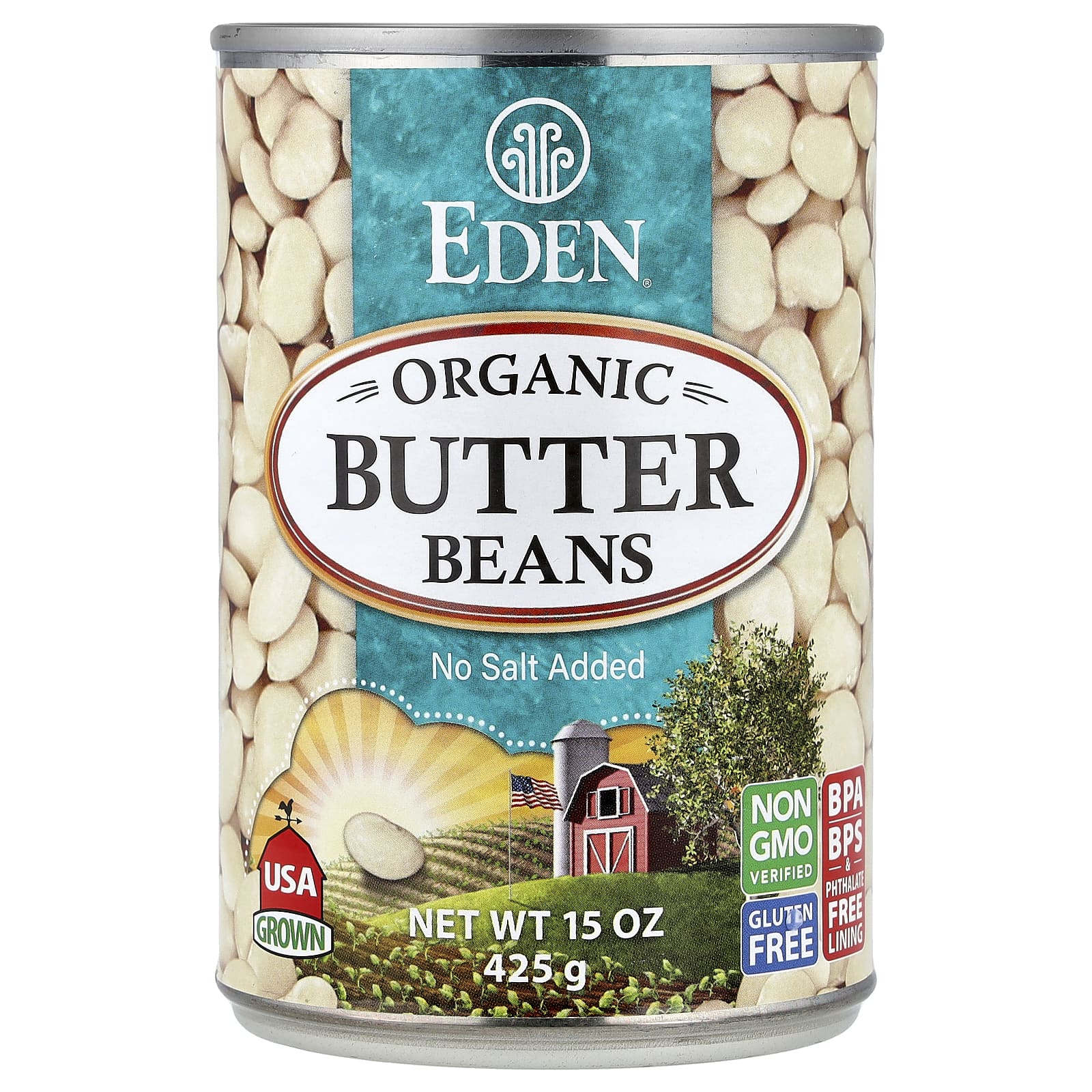 Eden Foods, фасоль с органическим маслом, 425 г (15 унций)