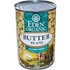 Organic, Butter Beans, 15 oz (425 g)