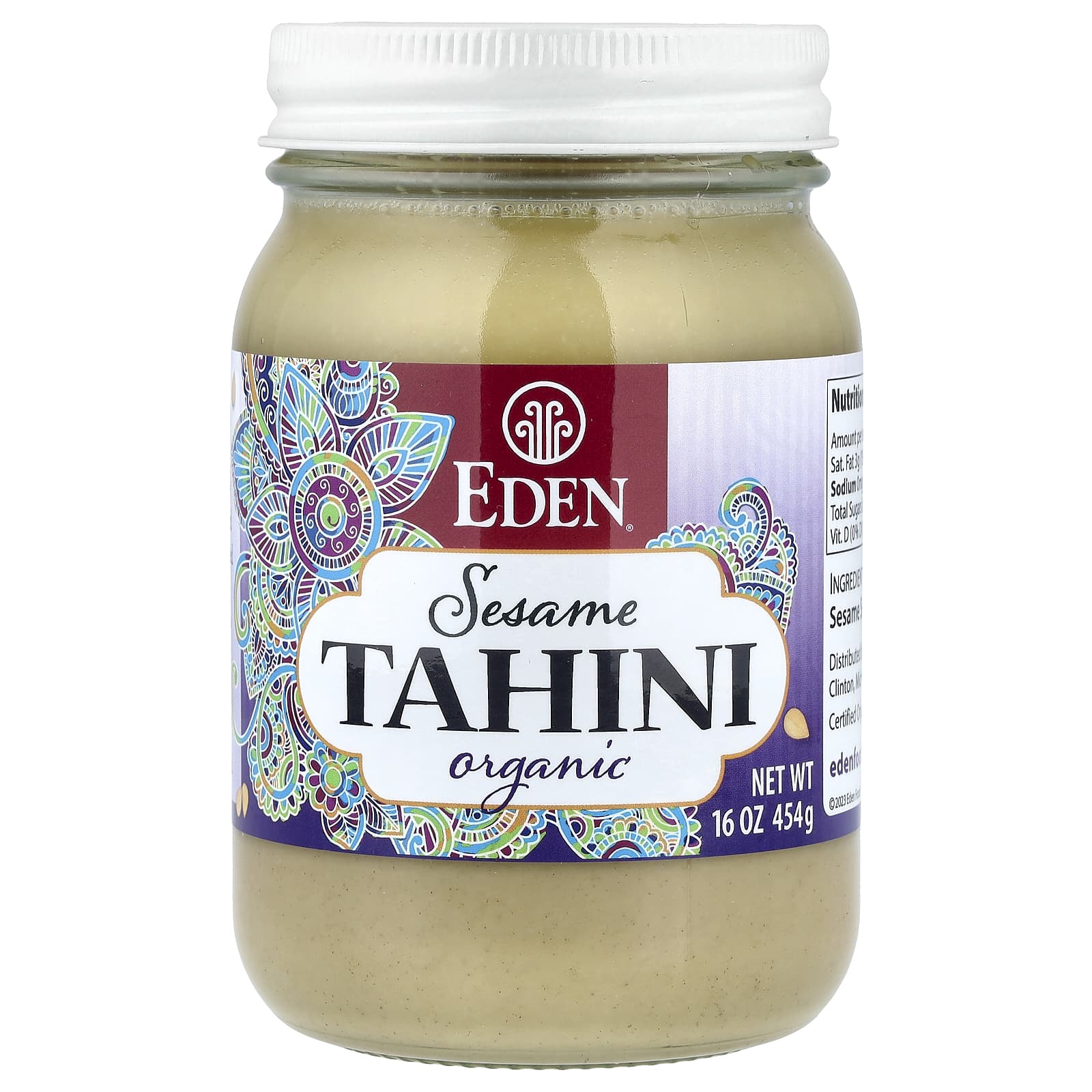 Eden Foods, тахини с органическим кунжутом, 454 г (16 унций)