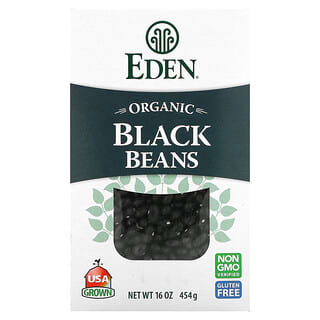 Eden Foods, Haricots noirs bio, 454 g