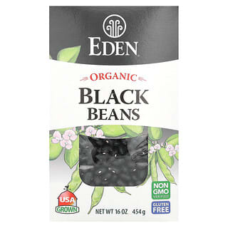 Eden Foods, Feijão preto orgânico, 16 oz (454 g)