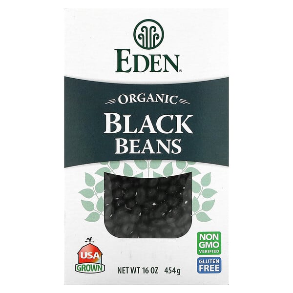 Eden Foods‏, שעועית שחורה אורגנית, 454 גרם (16 אונקיות)