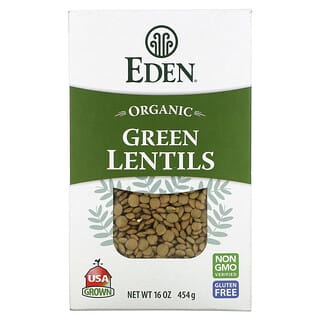 Eden Foods, Orgánicas, Lentejas Verdes, 16 oz (454 g)