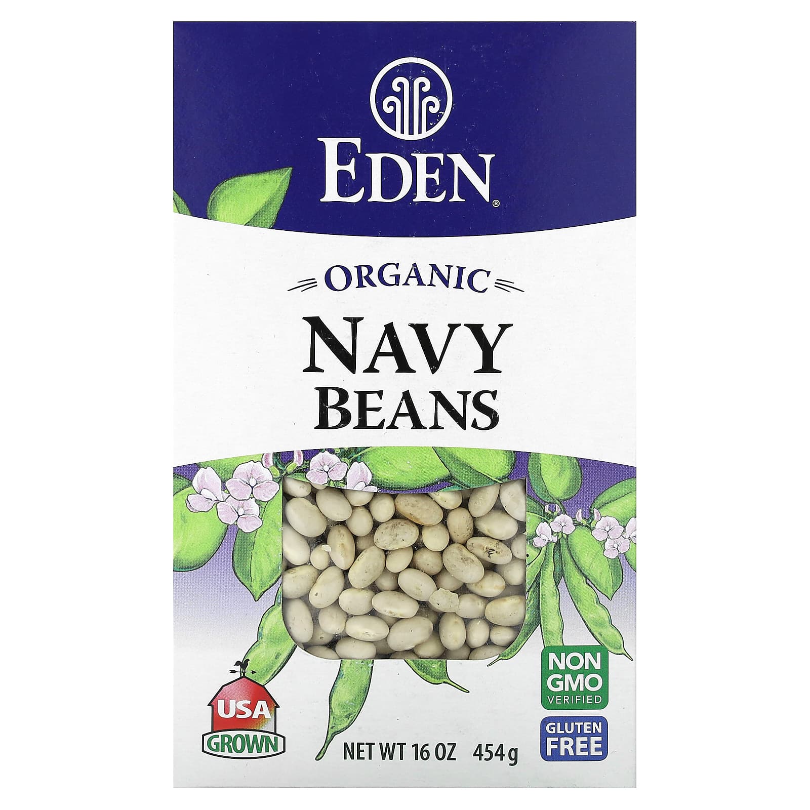 Eden Foods, Organic Navy Beans, 16 Oz (454 G)