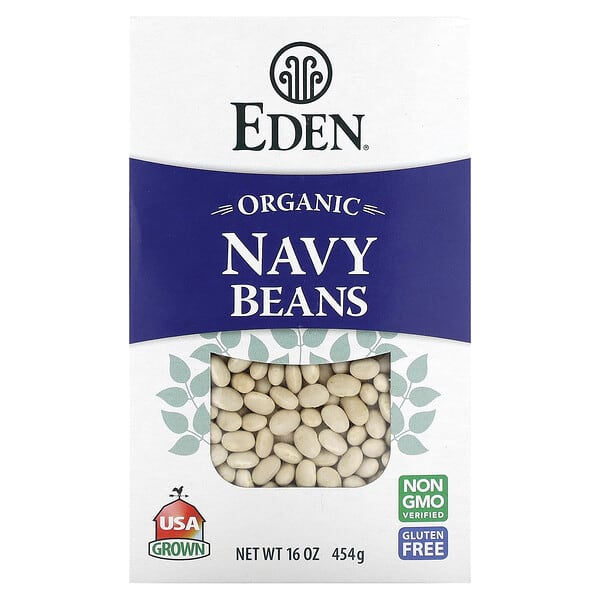 Eden Foods, Haricots blancs biologiques, 454 g