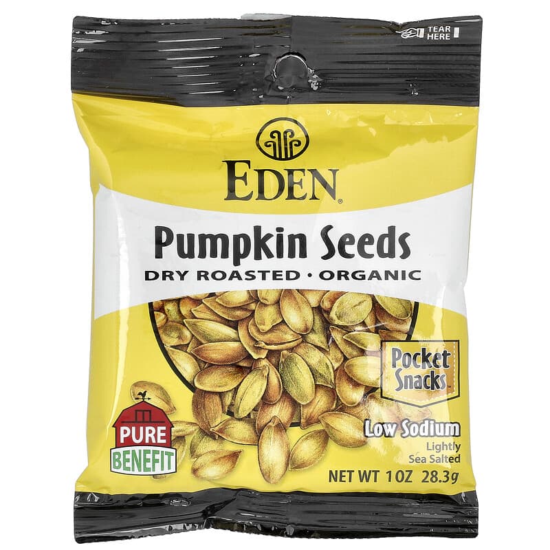 Pocket Snacks™（ポケットスナック）、オーガニックカボチャ種子