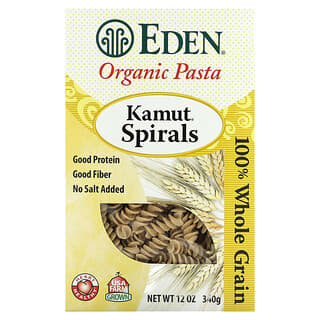 Eden Foods, Macarrão orgânico, Espirais Kamut, 12 oz (340 g)