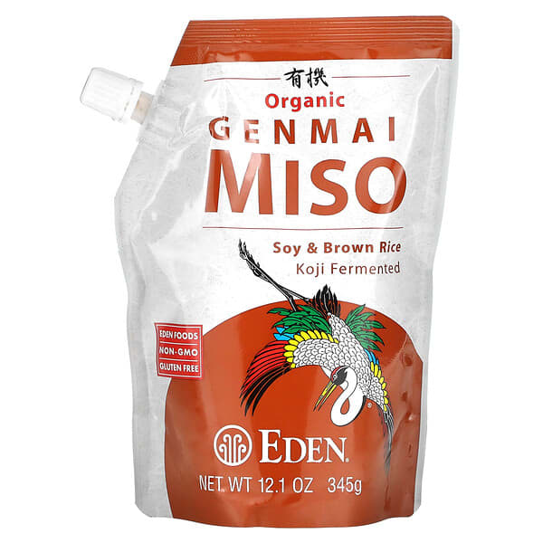 Eden Foods, 有機，玄米味增，12.1盎司（345克）