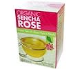Organic, Sencha Rose, Green Tea with Rose Hips & Petals, 16 Tea Bags, .95 oz (27.2 g)