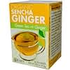 Gingembre Sencha bio, Thé vert au Gingembre, 16 Sachets de thé, .95 oz (27.2 g)