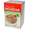 Hojicha orgânica, chá verde torrado, 16 sacos de chá .84 oz (24 g)