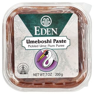 Eden Foods, Pasta de Umeboshi, Purê de Ameixa de Ume em Conserva, 200 g (7 oz)