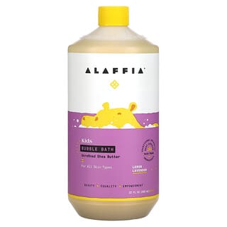Alaffia, Baño de burbujas para niños, Limón y lavanda, 950 ml (32 oz. Líq.)