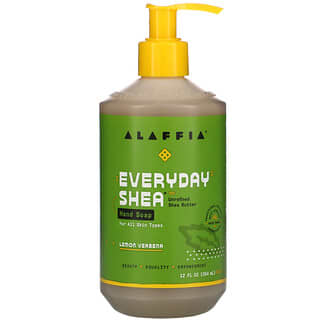 Alaffia, Everyday Shea, Jabón para manos, Verbena de limón, 354 ml (12 oz. Líq.)
