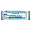 Edward & Sons, 유기농, 구운 통곡물 Grain Brown Rice Snaps, 무염 플레인, 100g(3.5oz)