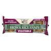 Baked Whole Grain Brown Rice Snaps, Vegetable, 3.5 oz (100 g)