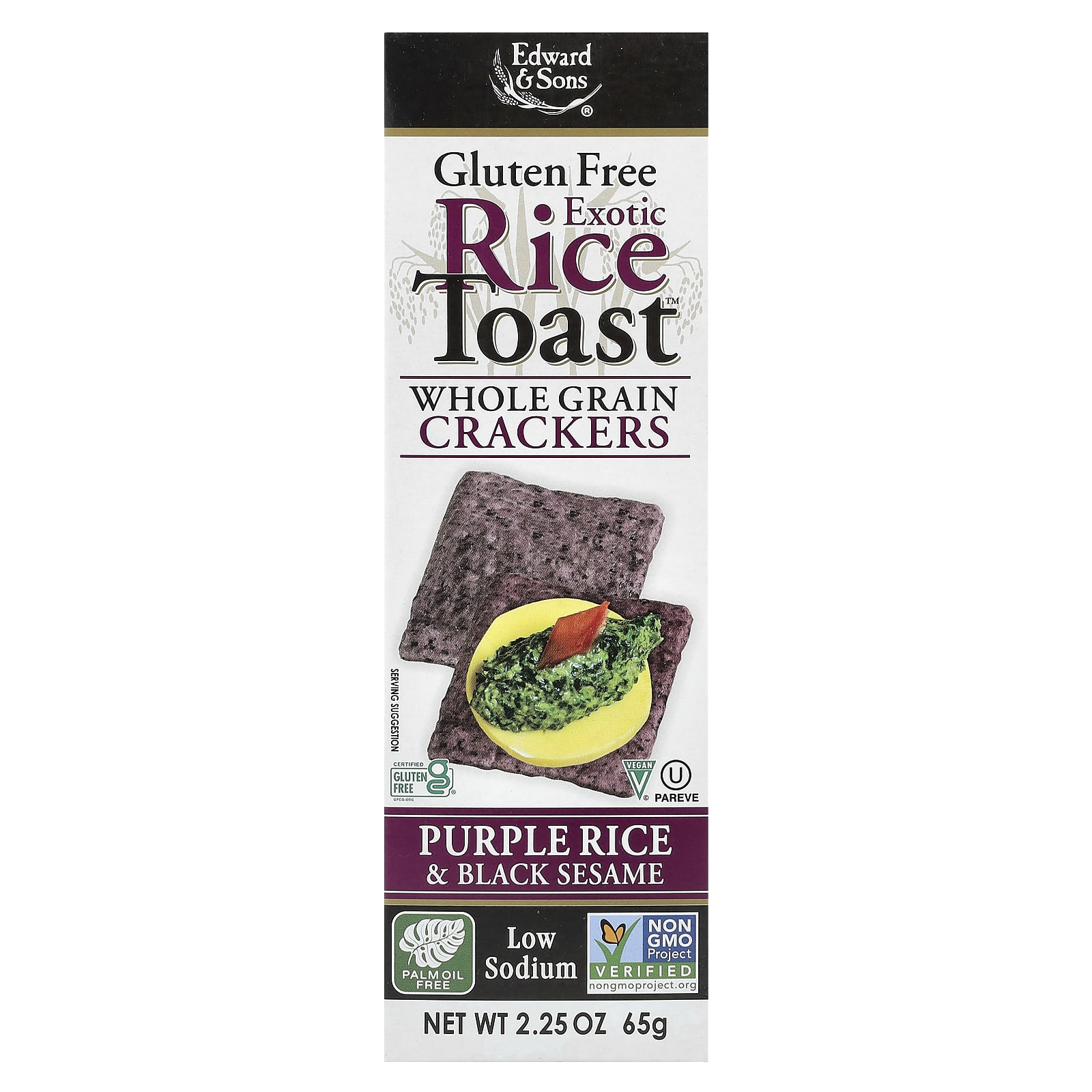 Exotic Rice Toast™, Whole Grain Crackers, Purple Rice