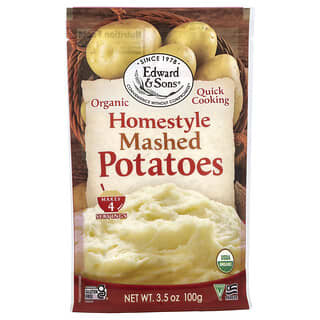 Edward & Sons, Purê de Batatas Orgânico, Home Style, 3,5 oz (100 g)