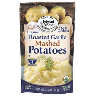 Edward & Sons, Puré de patatas orgánico, Ajo asado, 100 g (3,5 oz)