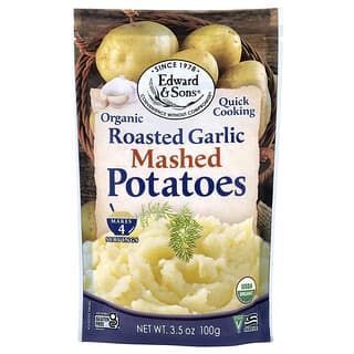 Edward & Sons, Organic Mashed Potatoes, Roasted Garlic, 3.5 oz (100 g)